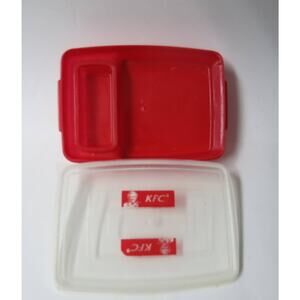 African KFC KENTUCKY FRIED CHICKEN Container Nigeria Divided Red Food Lunch